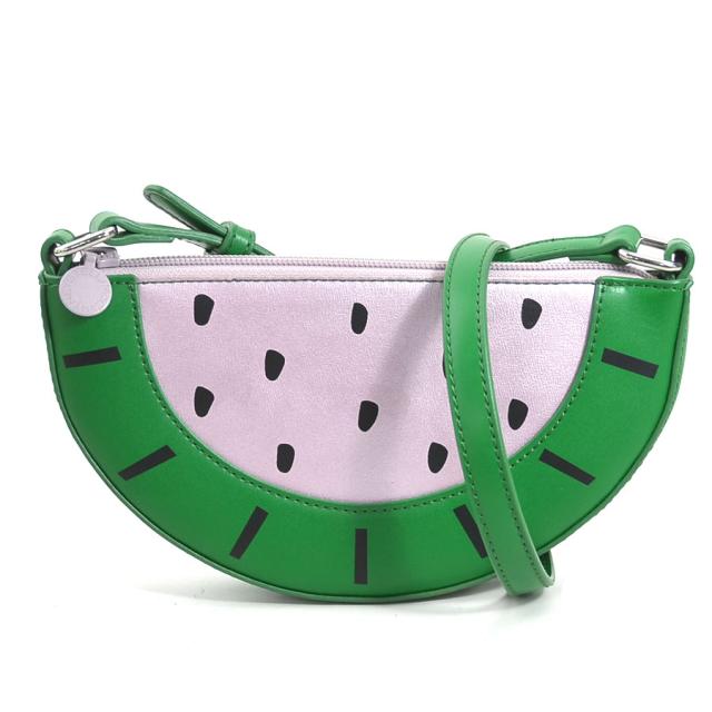 Stella McCartney ステラマッカートニー すいか スイカ ショルダーバッグ グリーン×ピンク×ブラック 14065 キッズ【中古】 h30795i