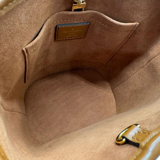 LOUIS VUITTON ルイ ヴィトン プティ バケット M59962 ショルダーバッグ ハンドバッグ ナチュラル×ブラウン 14057 レディース【中古】 z3219の通販は