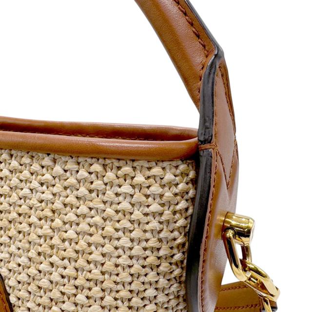 LOUIS VUITTON ルイ ヴィトン プティ バケット M59962 ショルダーバッグ ハンドバッグ ナチュラル×ブラウン 14057 レディース【中古】 z3219の通販は