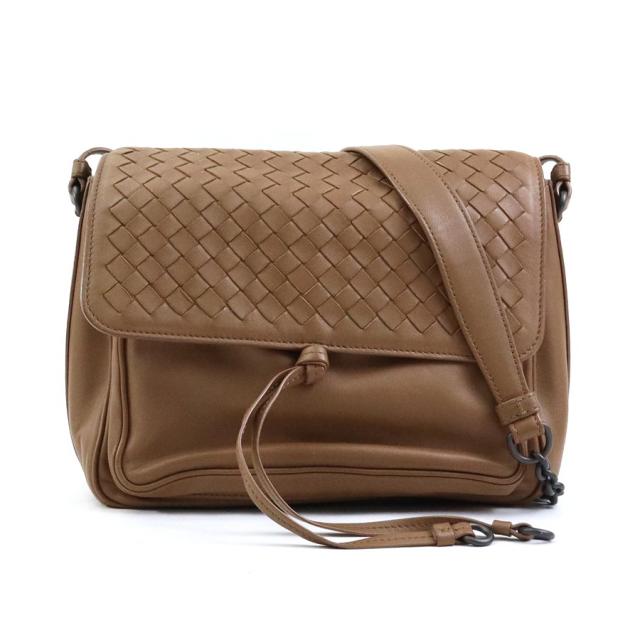 Bottega Veneta イントレチャートショルダーバッグ ブラウン ボッテガ
