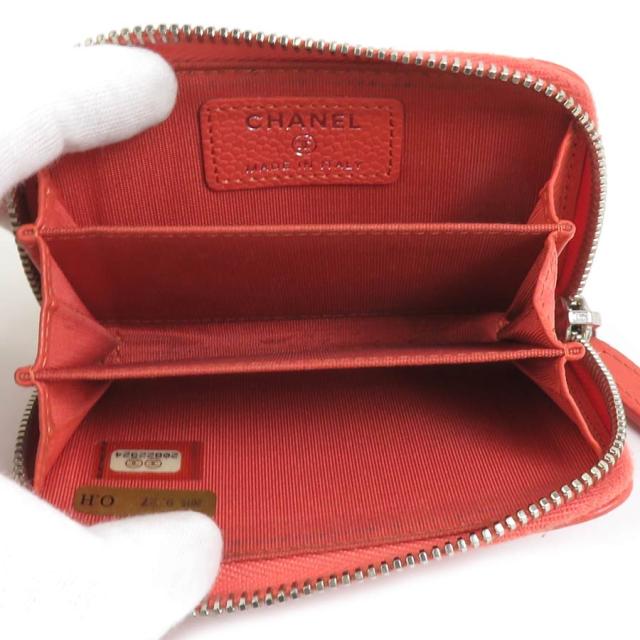 CHANEL シャネル ココマーク カードケース コインケース コーラル