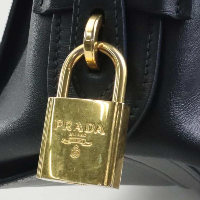 PRADA プラダ ハンドバッグ ブラック×グレー 14054 レディース【中古