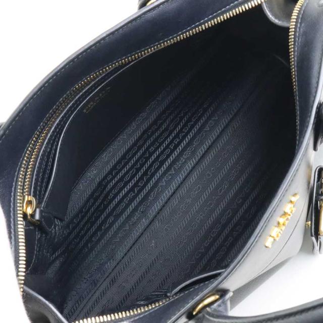 PRADA プラダ ハンドバッグ ブラック×グレー 14054 レディース【中古