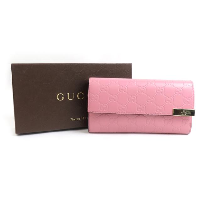 GUCCI グッチ 291099 長財布 ピンク 14061 ユニセックス【中古】 r10322a