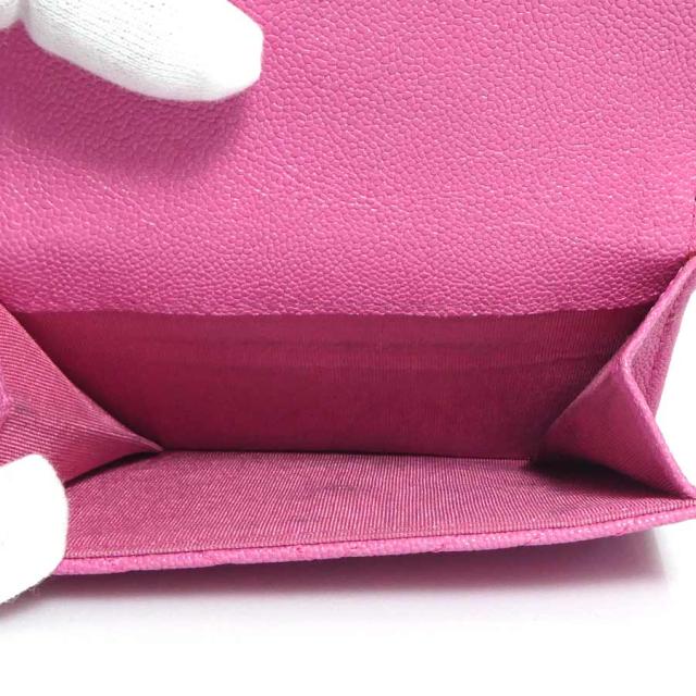 CHANEL シャネル ボーイシャネル 三つ折り財布 ピンク 14061
