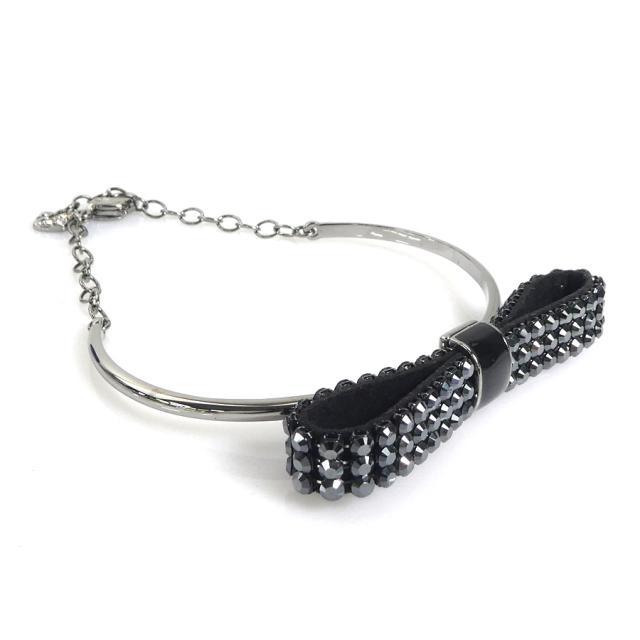 SWAROVSKI スワロフスキー バングル ブラック系 14054 レディース【中古】 55862gの通販は