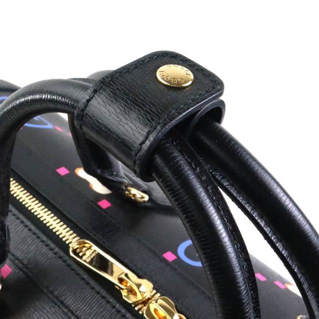 GUCCI グッチ 739955 ボストンバッグ ブラック×マルチカラー 14054