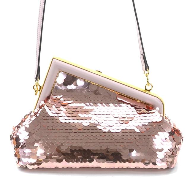 FENDI フェンディ ファースト スモール 8BP129 AJS4 ショルダーバッグ ピンク 14061 レディース【中古】 90020gの通販は