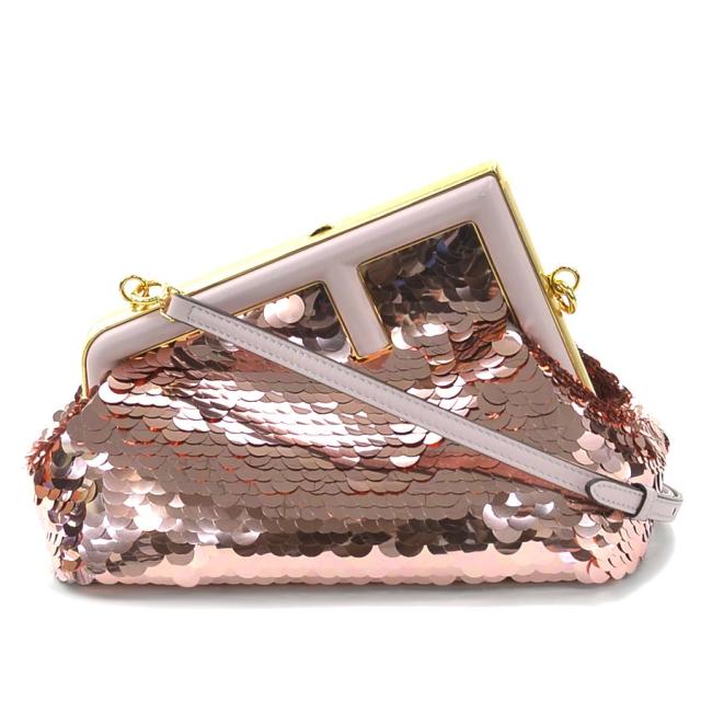 FENDI フェンディ ファースト スモール 8BP129 AJS4 ショルダーバッグ ピンク 14061 レディース【中古】 90020gの通販はショルダーバッグ