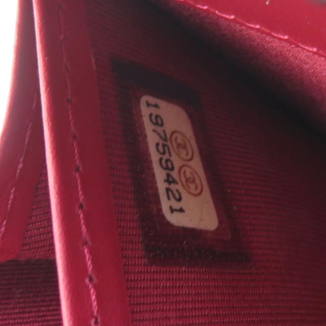 CHANEL シャネル ラウンドファスナー長財布 ピンク系レッド 14060 レディース【中古】 r10347a CHANEL シャネル ラウンドファスナー長財布 ピンク系レッド 14060