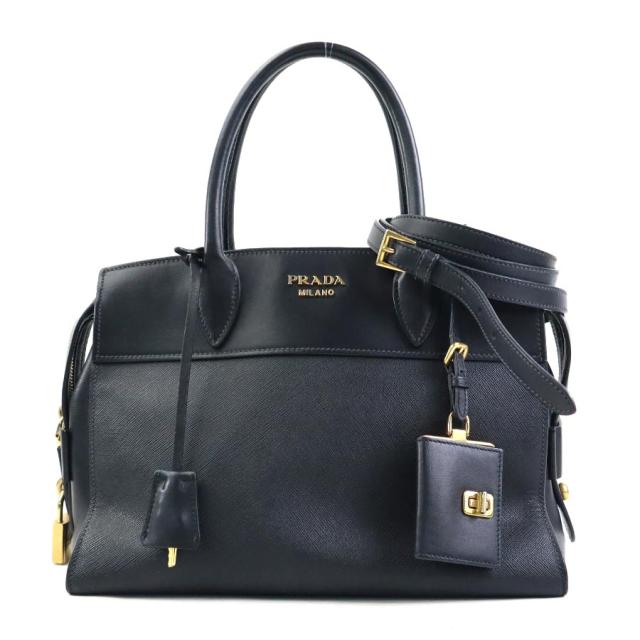 PRADA プラダ ハンドバッグ ショルダーバッグ ブラック 14054 レディース【中古】 e59914aの通販は