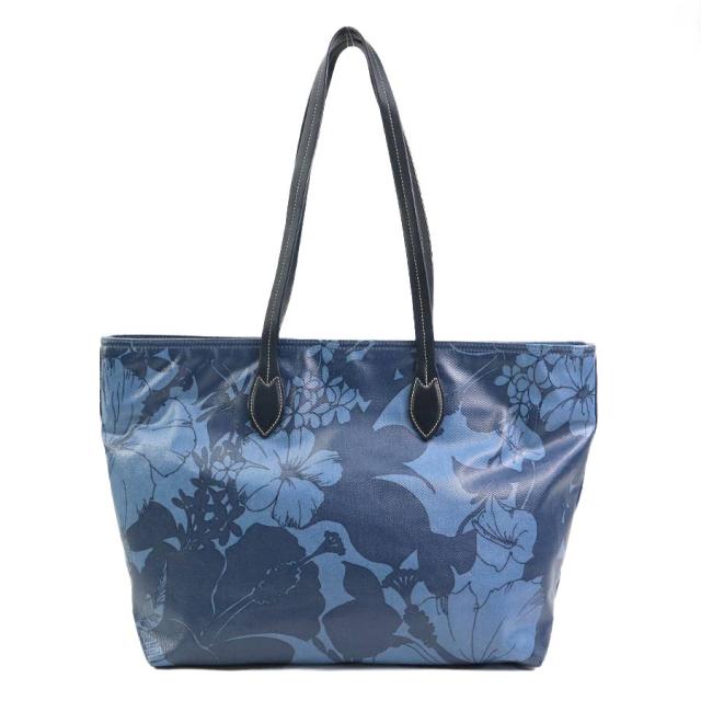 MIU MIU ネイビー本革トートバッグ miumiu トートバッグ ネイビー