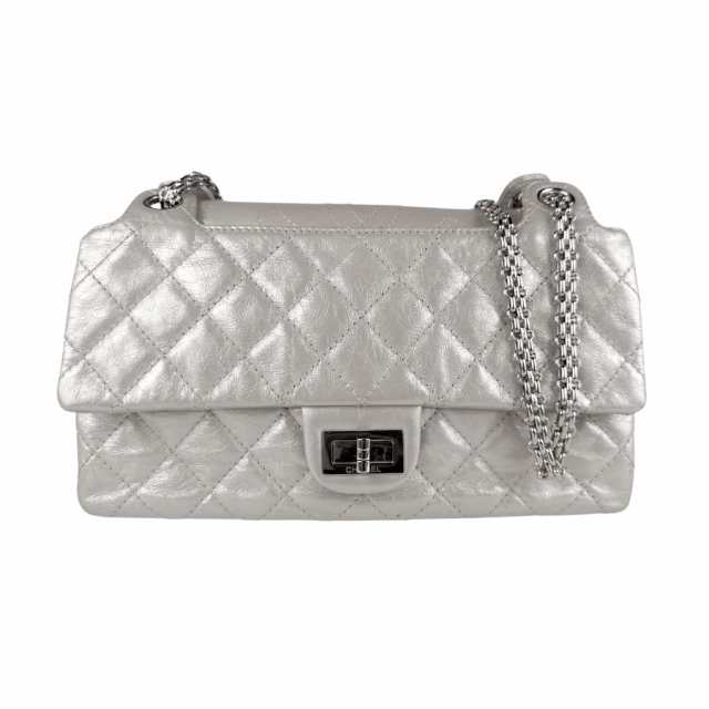 CHANEL シャネル 2.55 ショルダーバッグ シルバー 14069 レディース【中古】 n0960の通販は