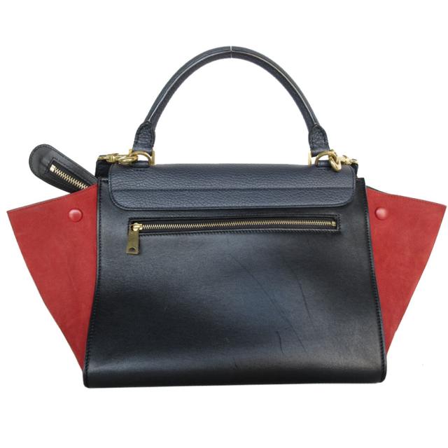 Celine ブラック/レッド ショルダーバッグ Celine ブラック/レッド ショルダーバッグ