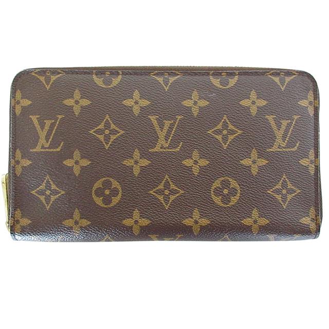 LOUIS VUITTON ルイ ヴィトン ジッピー オーガナイザー モノグラム オーガナイザー 長財布 ブラウン 14057 ユニセックス【中古】 s0536a