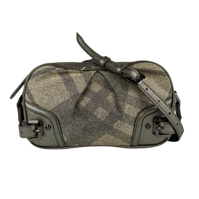 BURBERRY バーバリー ショルダーバッグ メタリックグレー 14055 レディース【中古】 z3387の通販は 17,100円