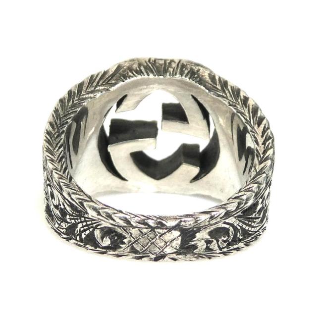 GUCCI グッチ インターロッキングG アラベスク リング・指輪 14号 シルバー 14069 レディース【中古】 55882gの通販は