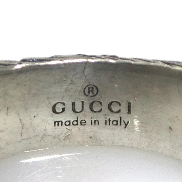 GUCCI グッチ インターロッキングG アラベスク リング・指輪 14号 シルバー 14069 レディース【中古】 55882gの通販は