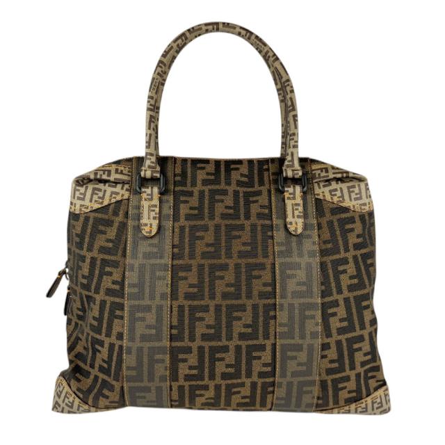 FENDI フェンディ ズッカ x ズッキーノ 2384-8BL096 ハンドバッグ ブラウン 14057 レディース【中古】 n0970の通販は 53,400円