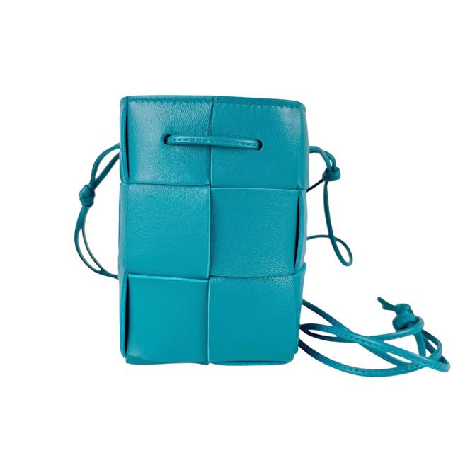 BOTTEGAVENETA ボッテガヴェネタ カセット ミニ ショルダーバッグ ブルー 14067 レディース【中古】 z3518の通販は