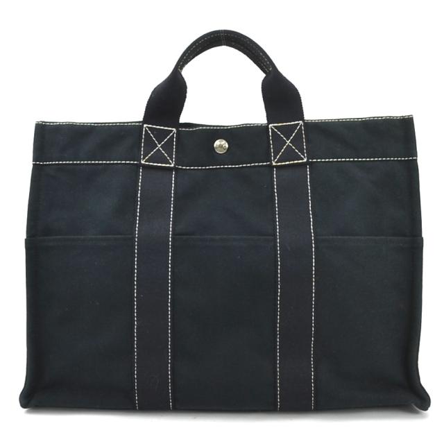 HERMES エルメス フールトゥ ハンドバッグ トートバッグ ブラック 14054 ユニセックス【中古】 e59971gの通販は
