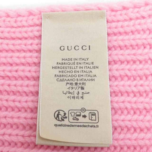 GUCCI グッチ GGマーモント マフラー ピンク 14061 レディース【中古