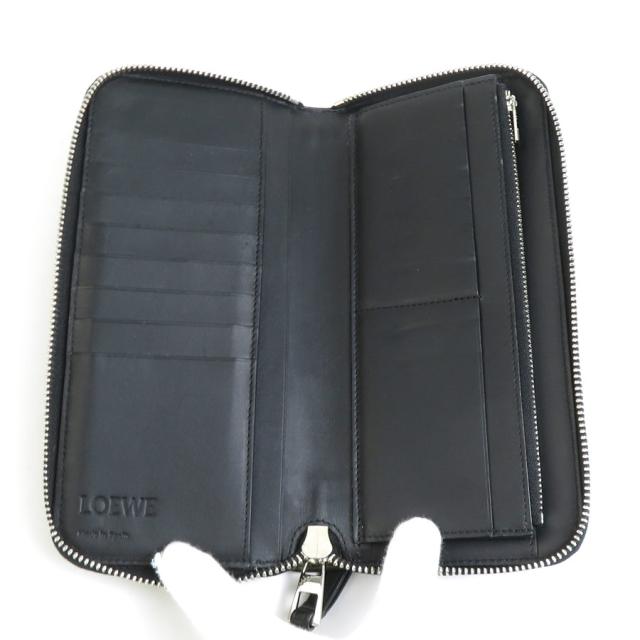 LOEWE ロエベ 長財布 L字ジップ リピートアナグラム レザー 本革 箱
