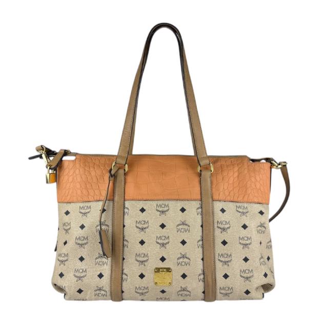MCM エム シー エム ショルダーバッグ トートバッグ ベージュ