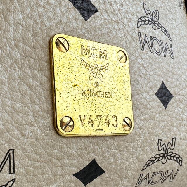 MCM エム シー エム ショルダーバッグ トートバッグ ベージュ/ブラック/オレンジ/ブラウン 14059 レディース【中古】 z3555の通販は