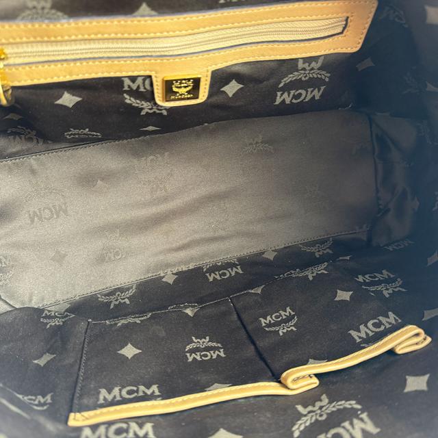 MCM エム シー エム ショルダーバッグ トートバッグ ベージュ/ブラック/オレンジ/ブラウン 14059 レディース【中古】 z3555の通販は