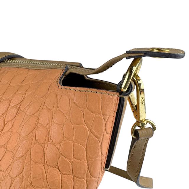MCM エム シー エム ショルダーバッグ トートバッグ ベージュ/ブラック/オレンジ/ブラウン 14059 レディース【中古】 z3555の通販は