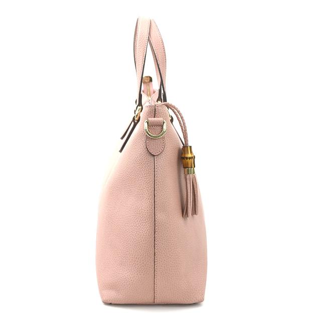GUCCI グッチ バンブー 449643 ハンドバッグ ショルダーバッグ グレー