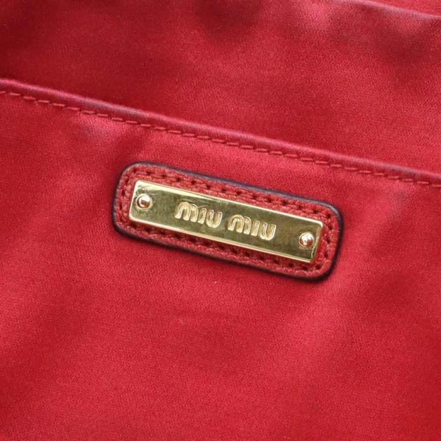 MIUMIU ミュウミュウ ショルダーバッグ レッド/ブラック/ホワイト