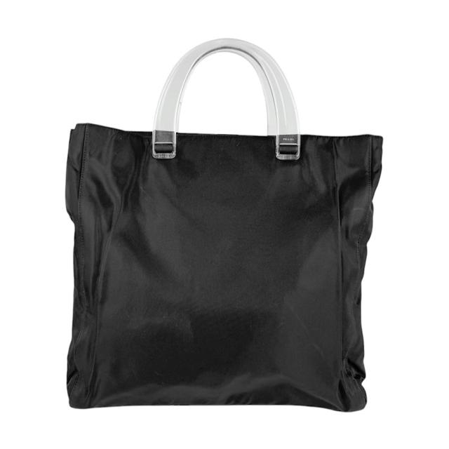 PRADA プラダ ハンドバッグ ブラック×クリア 14054 ユニセックス【中古】 z3668の通販は 15,914円