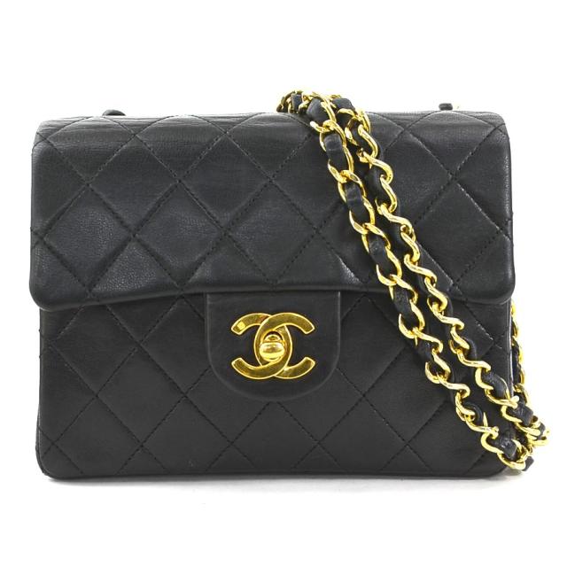 CHANEL シャネル ショルダーバッグ ブラック 14054 レディース【中古】 90028g
