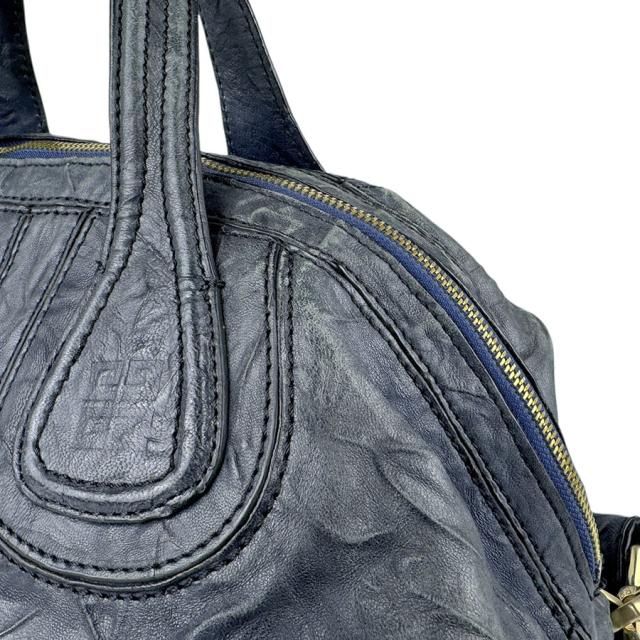 GIVENCHY ジバンシィ ナイチンゲール ハンドバッグ ネイビー 14066 レディース【中古】 z3696の通販は