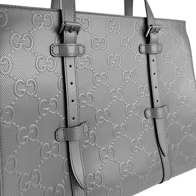 GUCCI グッチ GGエンボス 625774 ハンドバッグ グレー 14055