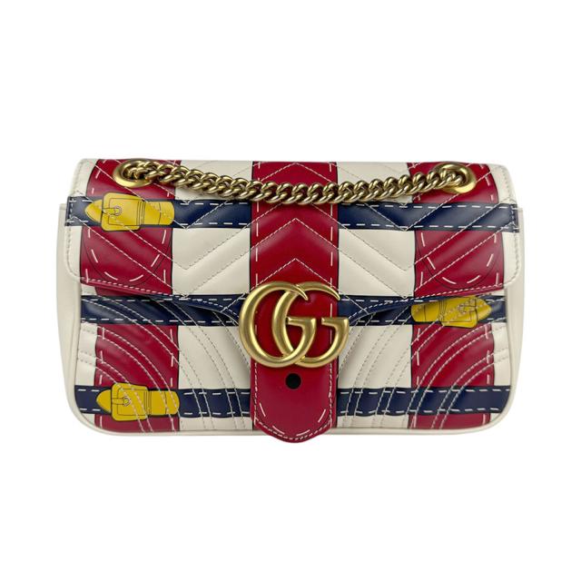 GUCCI グッチ GGマーモント 443497 ショルダーバッグ オフホワイト