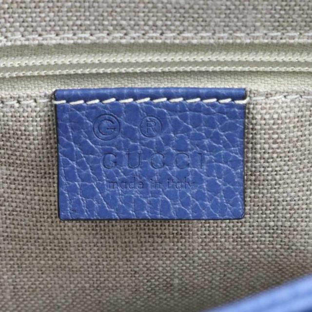 GUCCI グッチ インターロッキングG 510302 ショルダーバッグ ブルー