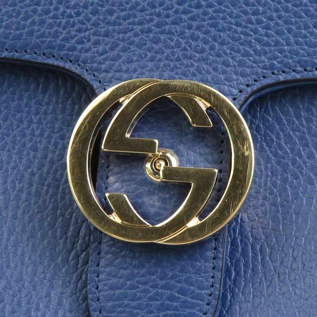GUCCI グッチ インターロッキングG 510302 ショルダーバッグ ブルー 14067 レディース【中古】 h30882a GUCCI グッチ インターロッキングG 510302 ショルダーバッグ ブルー
