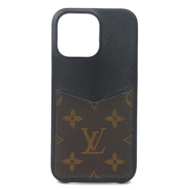 LOUIS VUITTON ルイ ヴィトン IPHONE バンパー 14 PRO MAX M82000 スマートフォンケース iPhone14 Pro Max ケース ブラック×ブラウン 14054 ユニセックス h30894a