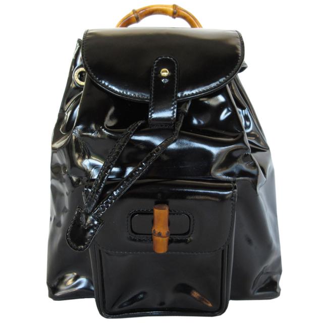 GUCCI グッチ バンブー リュック ブラック 14054 レディース【中古】 s0551g