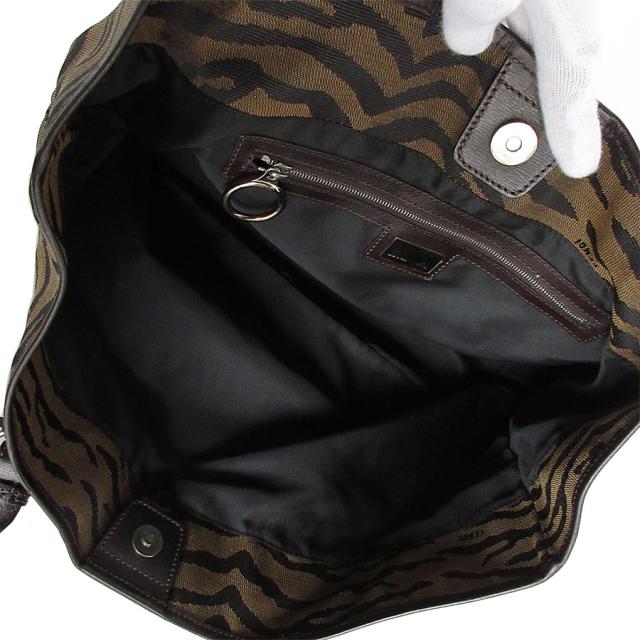 FENDI フェンディ ハンドバッグ ブラウン×ブラック 14057 レディース【中古】 k0046g FENDI フェンディ ハンドバッグ ブラウン×ブラック 14057 レディース