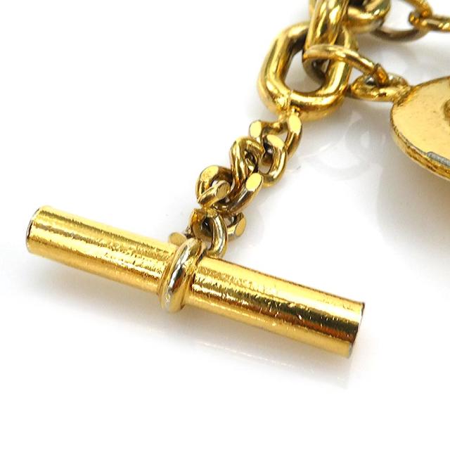 CHANEL チャームブレスレット 金色 CHANEL 1993年製 クローバーCCマークチャームブレスレット