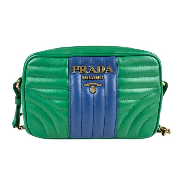 PRADA プラダ　ミントグリーン かごバッグ　ショルダー PRADA プラダ ミントグリーン かごバッグ ショルダー PRADA プラダ