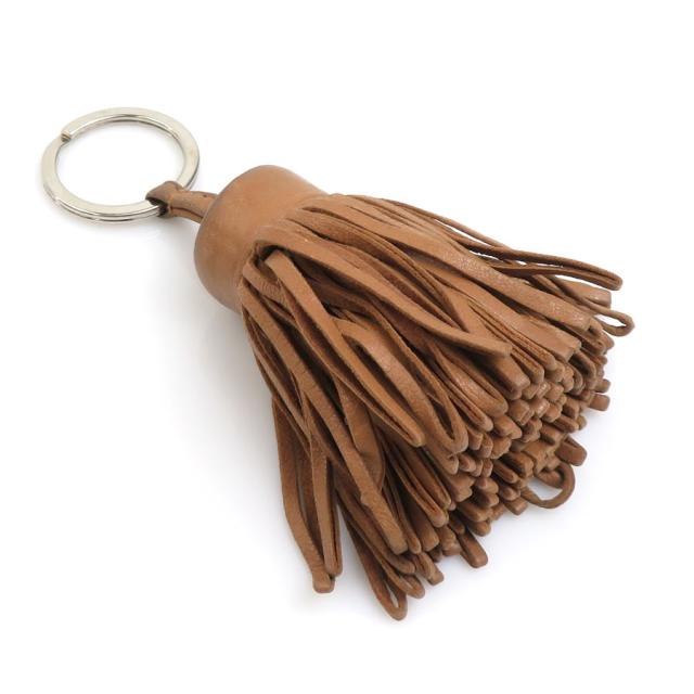 HERMES エルメス カルメン キーリング キーホルダー ブラウン/シルバー