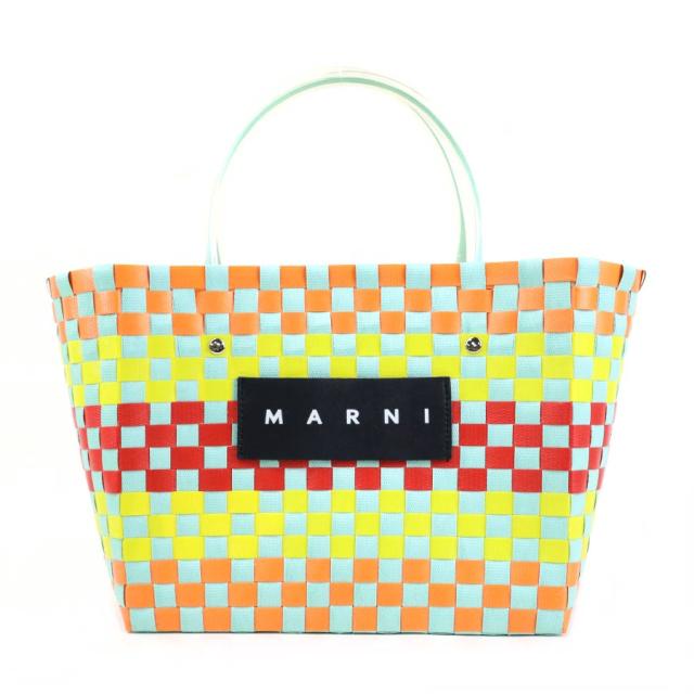 MARNI マルチカラートートバッグ マルニ MARNI トートバッグ ホワイト×マルチカラー MARNI マルニ