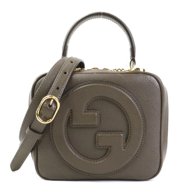 GUCCI グッチ ブロンディ 744434 ショルダーバッグ カーキブラウン 14058 レディース【中古】 90062i