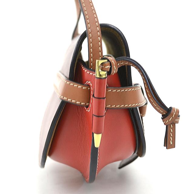 新品！LOEWE ロエベ ミニゲート レッド ミニレザーショルダーバッグ