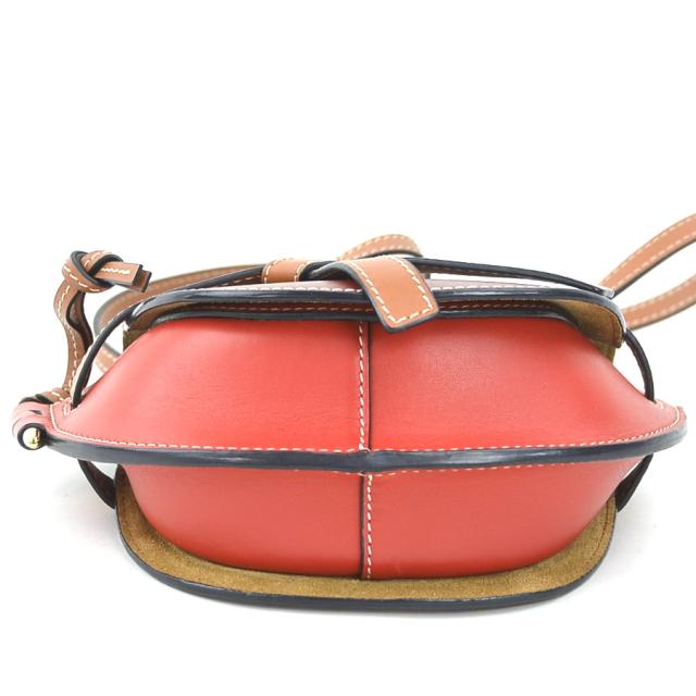 新品！LOEWE ロエベ ミニゲート レッド ミニレザーショルダーバッグ